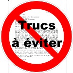 Eviter dans la lettre de motivation